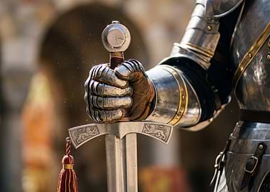 Knight Holding a Sword