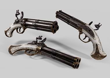 Ornate Flintlock Pistols