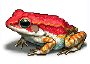 Pixel Art Poison Frog