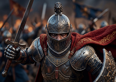 Knight in Armor with Sword