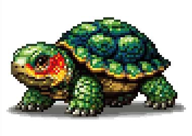 Pixel Art Turtle