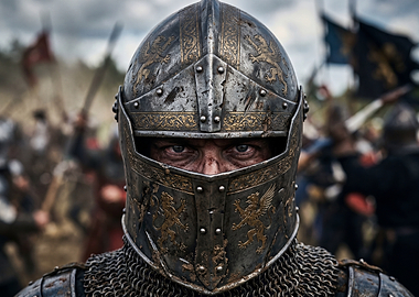 Knight in Battle Armor