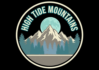 High Tide Mountains Retro Badge