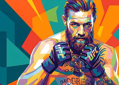 Conor McGregor Pop Art Portrait