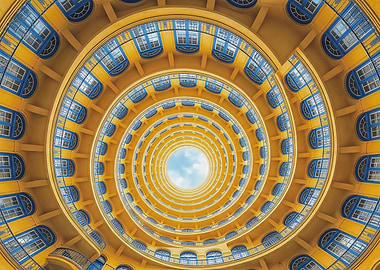 Spiral Courtyard Architecture