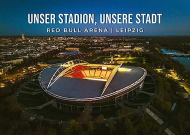 Red Bull Arena Leipzig at Night