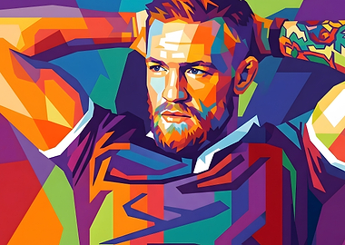 Conor McGregor Pop Art Portrait