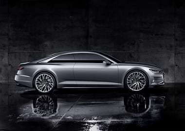 Silver Audi Concept Car