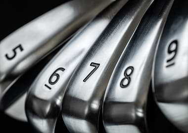 Close-up Golf Club Irons Set