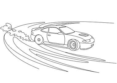 Car Drifting on a Track