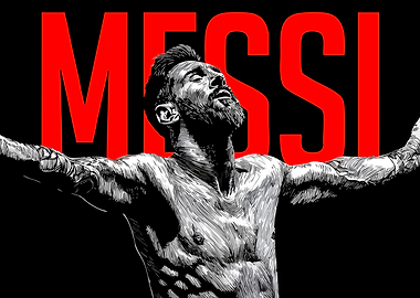 Lionel Messi Celebration Art