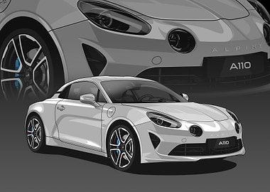 White Alpine A110 illustration
