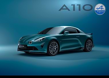 Alpine A110 GTS Bleu Paon sports car