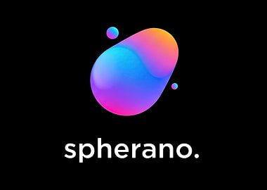 Spherano Logo with Abstract Shapes