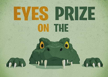 Alligator with Eyes on the Prize