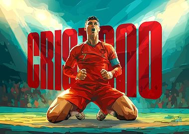 Cristiano Ronaldo celebrating a goal