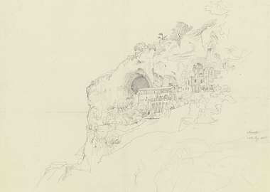 Pencil Sketch of Cliffside Village