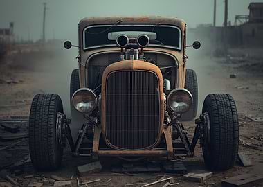 Rusty Hot Rod Truck