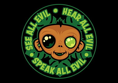 See, Hear and Speak All Evil Monkey