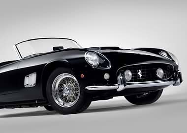 Black Vintage Ferrari Convertible