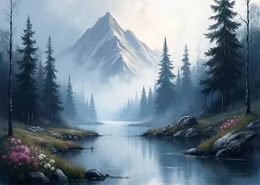 Misty Mountain Stream
