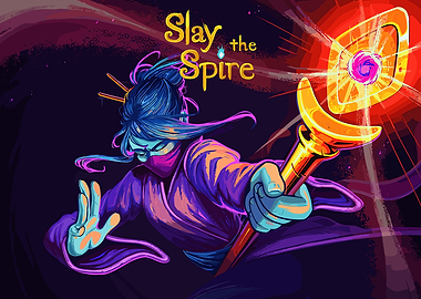 Slay the Spire Character with Staff
