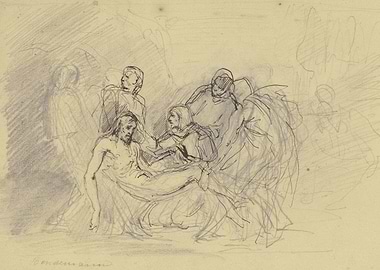 Sketch of a Religious Scene