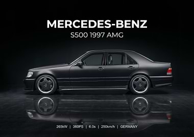 Mercedes-Benz S500 1997 AMG poster