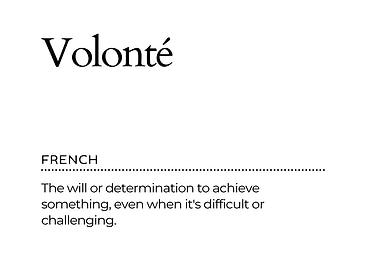 Volonté Definition