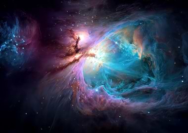 Vibrant Nebula in Deep Space