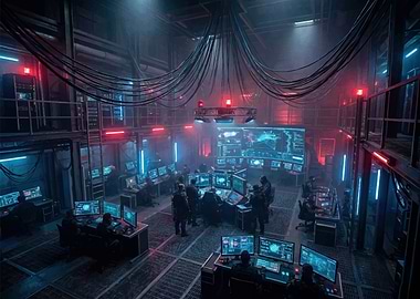Cyberpunk Command Center