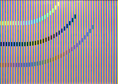 Abstract Geometric Pattern with Curved Lines, carlos cruz diez art