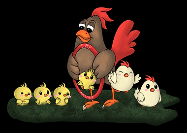 Chicken Family and Time Machine