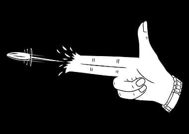 Hand Gun Bullet Firing