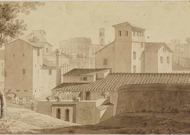 Roman Cityscape with Ancient Ruins
