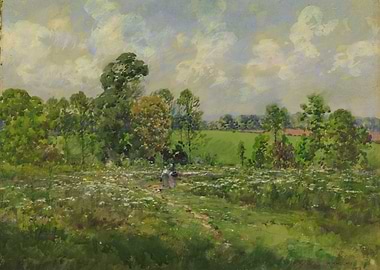 Summer Meadow with Figures