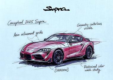 Conceptual 2025 Supra Car Design