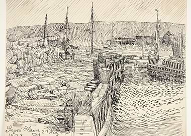 Sejro Harbour Sketch