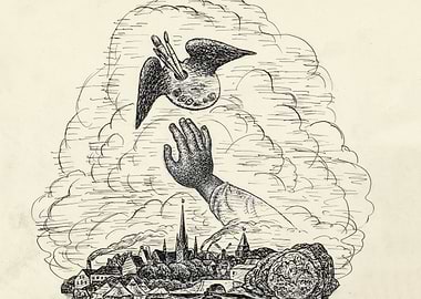 Artist's Muse in the Clouds