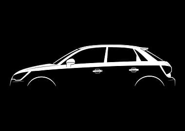 A1 Sportback (2012) Silhouette