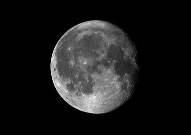 Detailed view of the Moon