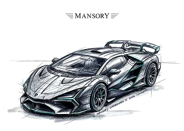 Mansory Carbonado X Concept Car Sketch
