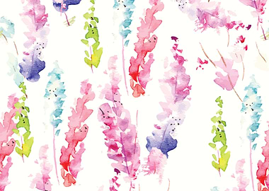 Watercolor floral pattern