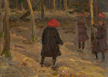 Children in a Forest