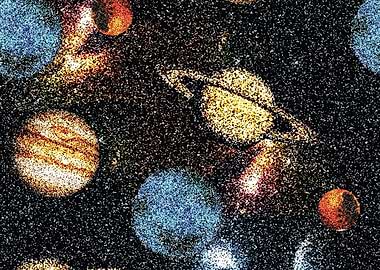 Cosmic Planets and Nebula