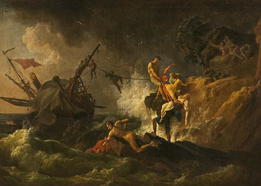 Shipwreck Rescue in a Storm