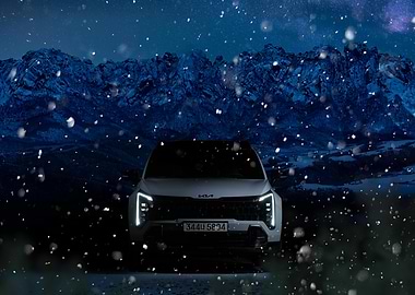 Kia Niro EV in Snowy Mountains