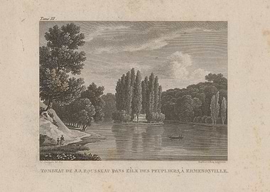 Tomb of J.J. Rousseau at Ermenonville