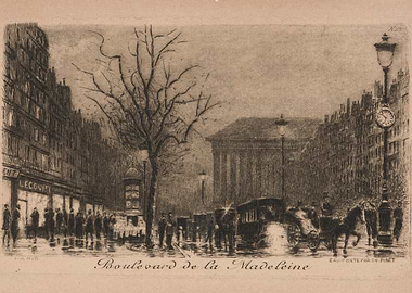 Boulevard de la Madeleine Paris