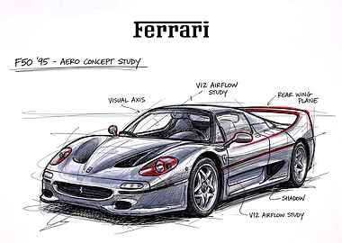 Ferrari F50 Aero Concept Study